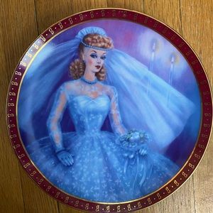 1959 Vintage High Fashion Barbie Bride-To-Be Plate